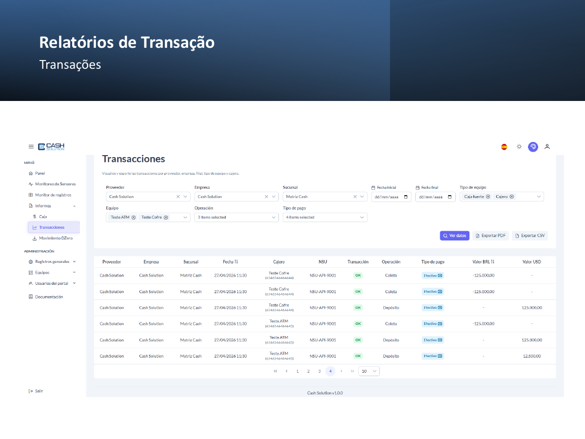 Transações